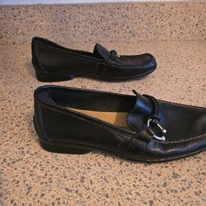 G.H. Bass & Co. Black Leather Flats